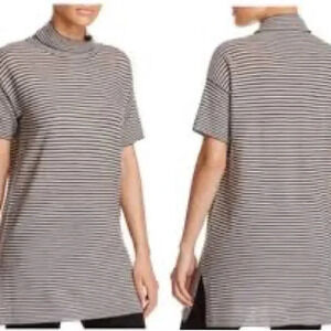 Eileen Fisher Merino Wool Striped Tunic Dress Size XS